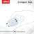 ARU AR-245 2.1 Amp Dual Port Fast Charger With Charge  Sync USB Cable- White