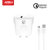 ARU ARQ-30 Quick Charge QC 3.0 Fast Charger With Charge  Sync Cable- White