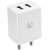 ARU AR-304 3.4Amp Dual Port Fast Charger With Charging  sync USB Cable- White