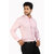Corporate Club Formal Office Wear Pink Dobbys Plain for Mens (NE714)