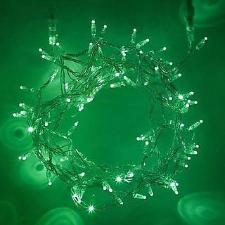 HFK 5 mtr. Pack of 2 Green Diwali Rise Light Jhalar