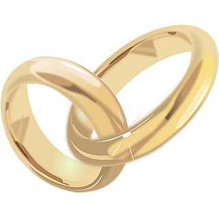gold plated challa couple ring for unisex by Ceylonmine