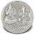 silver coin laxmi ganesh 20gm natural  pure silver coin for DIWALI by Ceylonmine