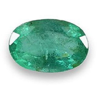 CEYLONMINE - Original Green Emerald 8 Carat Gemstone Certified  Unheated Panna Gemstone For Men  women