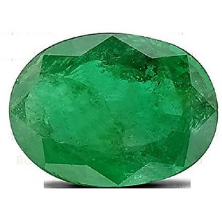 CEYLONMINE- 8.25 Ratti Natural Green Emerald/Panna Loose Gemstone Unheated  Untreated  IGI Colambian Emerald  For Astrological Purpose