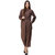 SILK ROUTE London Deep Taupe Waist Tie Up Jumpsuit For Women Height 5'4 inch