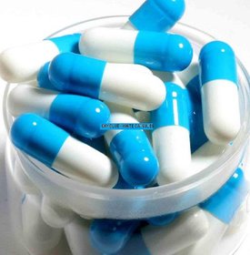 Empty Gelatin Capsules 0 Sky blue/ White 1000