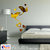 Look Decor-2 Flying Bird And 5 Heart-(Golden-Pack of 7)-3D Acrylic Mirror Wall Stickers Decoration for Home Wall Office Wall Stylish and Latest Product Code Number 1348.
