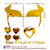 Look Decor-2 Flying Bird And 5 Heart-(Golden-Pack of 7)-3D Acrylic Mirror Wall Stickers Decoration for Home Wall Office Wall Stylish and Latest Product Code Number 1348.