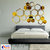 Look Decor-20 Shape Hexagon-(Golden-Pack of 20)-3D Acrylic Mirror Wall Stickers Decoration for Home Wall Office Wall Stylish and Latest Product Code Number 986.