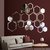 Look Decor-20 Shape Hexagon-(Silver-Pack of 20)-3D Acrylic Mirror Wall Stickers Decoration for Home Wall Office Wall Stylish and Latest Product Code Number 1000.