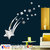 Look Decor-18 Stars Shoot-(Silver-Pack of 18)-3D Acrylic Mirror Wall Stickers Decoration for Home Wall Office Wall Stylish and Latest Product Code Number 418
