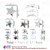 Look Decor-18 Stars Shoot-(Silver-Pack of 18)-3D Acrylic Mirror Wall Stickers Decoration for Home Wall Office Wall Stylish and Latest Product Code Number 418