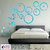 Look Decor-20 Ring And Dots-(Blue-Pack of 20)-3D Acrylic Mirror Wall Stickers Decoration for Home Wall Office Wall Stylish and Latest Product Code Number 67