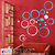 Look Decor-20 Ring And Dots-(Blue Silver-Pack of 20)-3D Acrylic Mirror Wall Stickers Decoration for Home Wall Office Wall Stylish and Latest Product Code Number 78
