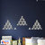 Look Decor-50 Triangle-(Silver-Pack of 50)-3D Acrylic Mirror Wall Stickers Decoration for Home Wall Office Wall Stylish and Latest Product Code Number 436
