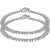 MissMister Pure Silver Coating Brass Kalash Design Traditional Bridal payal pajeb Anklets Jewellery for WomenGirls