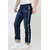 Colvyn Harris Men's Casualwear Regular Fit Mid-Rise Clean Look Stretchable Stretchable Blue Denim Jeans