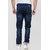 Colvyn Harris Men's Casualwear Regular Fit Mid-Rise Clean Look Stretchable Stretchable Blue Denim Jeans