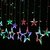 Star shaped led Lighting for Diwali Led String Lights Star Curtain Lights 12 Stars(6 big stars 6 small stars) Window DIY Lighting for Diwali, Christmas, Holiday, Party Backdrops, Home Garden, Outdoor,(Multicolor)