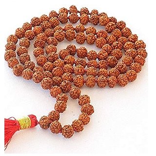 Shiv Power Beads Maala Original  Certified 5 Mukhi Rudraksha Beads mala By CEYLONMINE