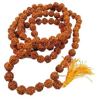 Certified Igi 5 Mukhi Rudraksha Beads Mala For Men Women By Cey