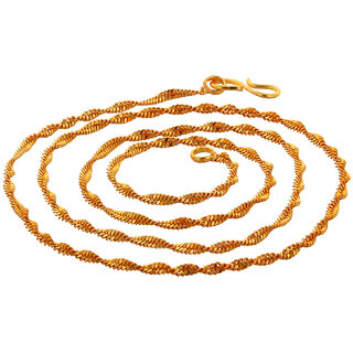 Lucky Jewellery Designer Gold Plated Chain Necklace For Men & Women (47-A3C-1937-G22)