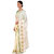 Saadhvi White Paper Silk Embroidered Saree With Blouse