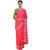 Saadhvi Pink Paper Silk Embroidered Saree With Blouse