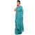 Saadhvi Turquoise Georgette Ruffel Saree With Blouse