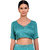 Saadhvi Turquoise Georgette Ruffel Saree With Blouse