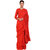 Saadhvi Red Georgette Ruffel Saree With Blouse