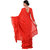 Saadhvi Red Georgette Ruffel Saree With Blouse