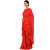 Saadhvi Red Georgette Ruffel Saree With Blouse