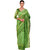 Saadhvi Green Cotton Silk Striped Saree with Blouse