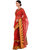 Saadhvi Red Striped Cotton Silk Saree with Blouse