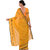 Saadhvi Yellow Striped Cotton Silk Saree with Blouse