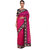 Saadhvi Pink Bhagalpuri Silk Lace Saree With Blouse