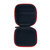 Tinsley Nylon Zipper Headphone Case  (Black, Red)