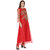 Saadhvi Red Net Embroidered Semi Stitched Gown