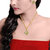 MissMister Gold Plated Pearl and Imitation Emerald Fashion Pendant with Earring Women