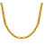 MissMister Gold Plated Cylinder and Ball Shaped Design, Necklace Chain Men Women Fashion