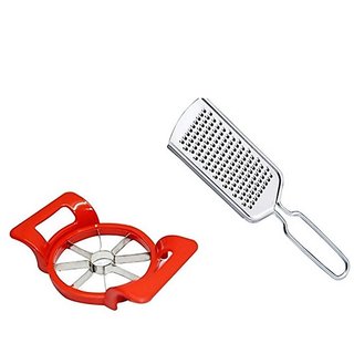 Apple Cutter and Cheese Grater Combo- Stainless Steel