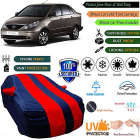 QulatiyBeast Car body cover for Tata Indigo CS (Red,Blue)