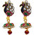MissMister Gold Finish Rich Meenakari Peacock Drop Fashion Jhumki For Women