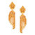 MissMister Gold Finish Umbrella Shaped Small And Stylish Fashion Jhalar Jhumki For Women