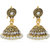 MissMister Gold Finish Pearl And C/Z Stud Ethnic Traditional Fashion Jhumki Earrings For Women