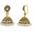 MissMister Gold Finish Pearl And C/Z Stud Ethnic Traditional Fashion Jhumki Earrings For Women