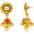 MissMister Gold Finish Traditional Meenakari Pearl Drop Jhumka Earring jewellery For Women