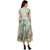 Saadhvi Green Georgette Floral Print Stitched Western Dress
